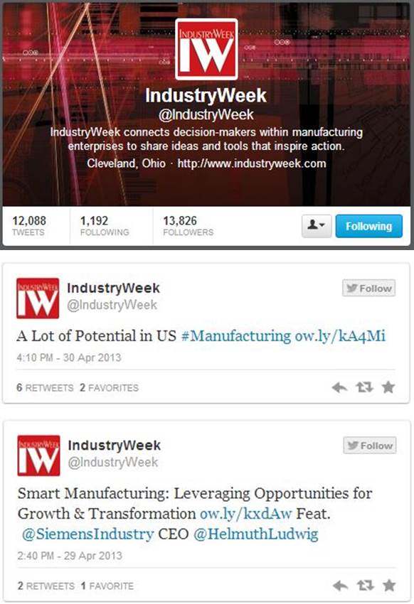 @IndustryWeek Twitter @IndustryWeek Twitter