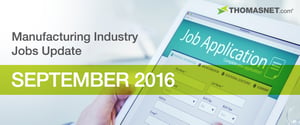 Manufacturing Jobs Report: September 2016