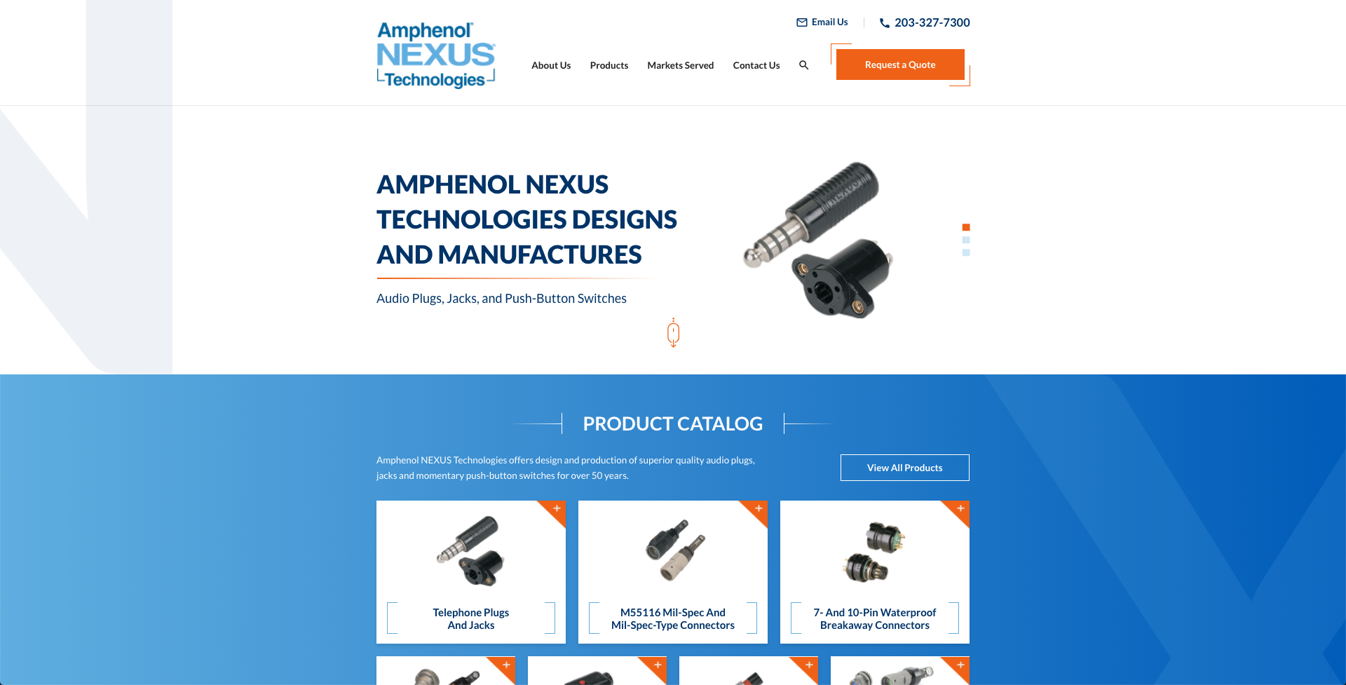 Amphenol Nexus Technologies Homepage Manufacturing - Color theory in marketing