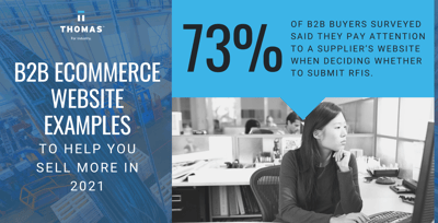 B2B eCommerce Website Example stat