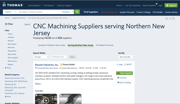 CNC Machining Suppliers for local buyers North NJ