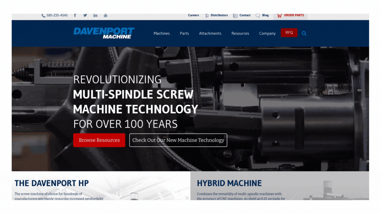 Lead Generating Website Example