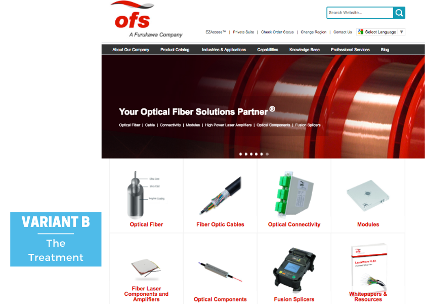 OFS Variant B - Get more sales with product webpage