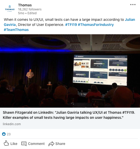 LinkedIn Post - best time to post on social media