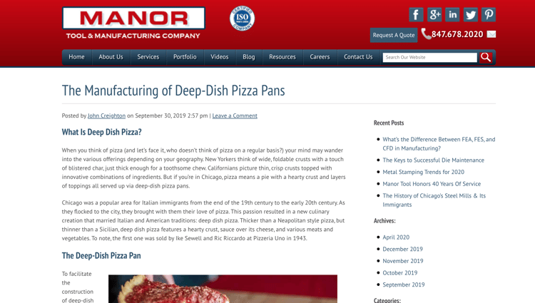 Manor Tool and Manufacturing Blog - Industrial Marketing Content