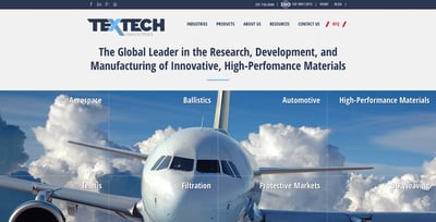 Industrial Design Website Example
