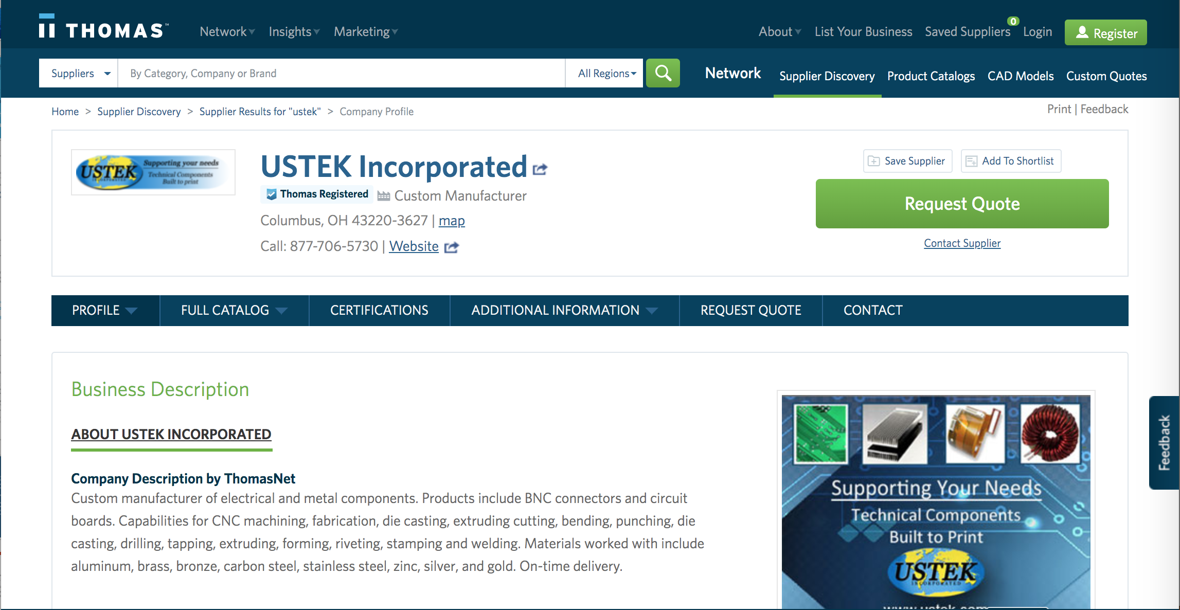 USTEK Company Profile - grow your manufacturing business- expanding into new markets