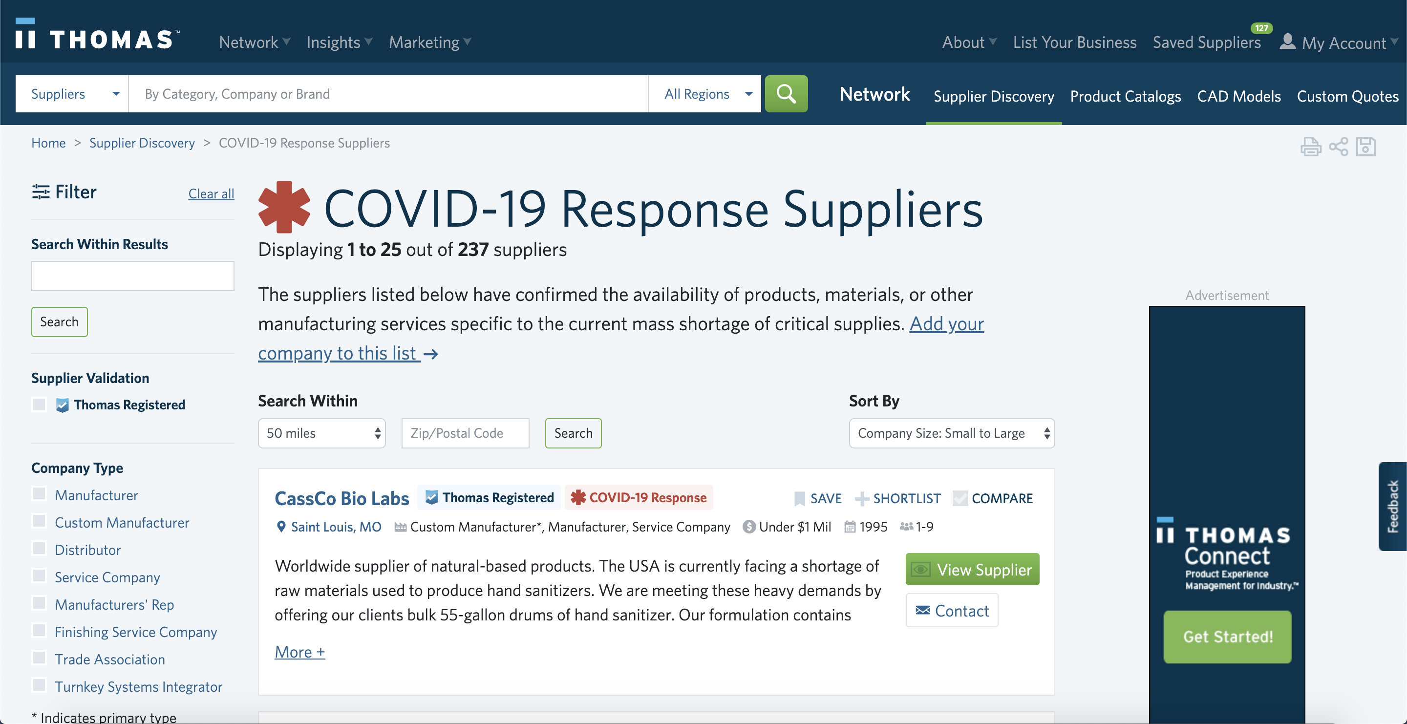 COVID-19 Response Category