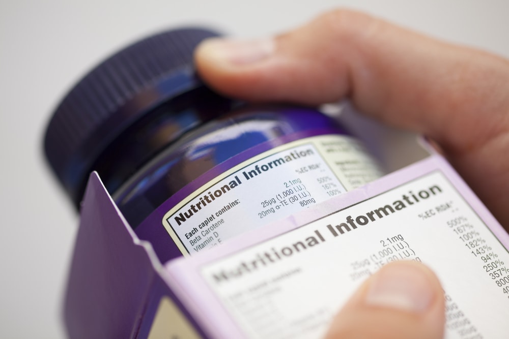 Nutraceuticals, Vitamins, & Supplement Labels