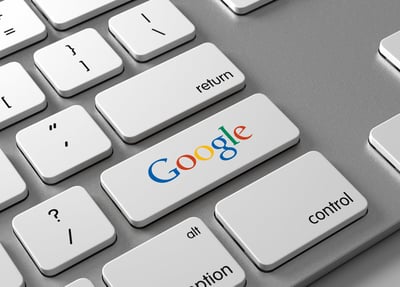 Google search - SEO traffic keyboard