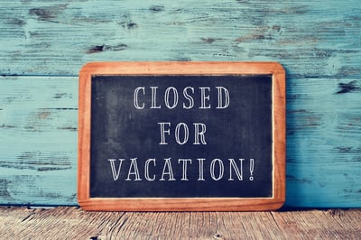 Closed for vacation