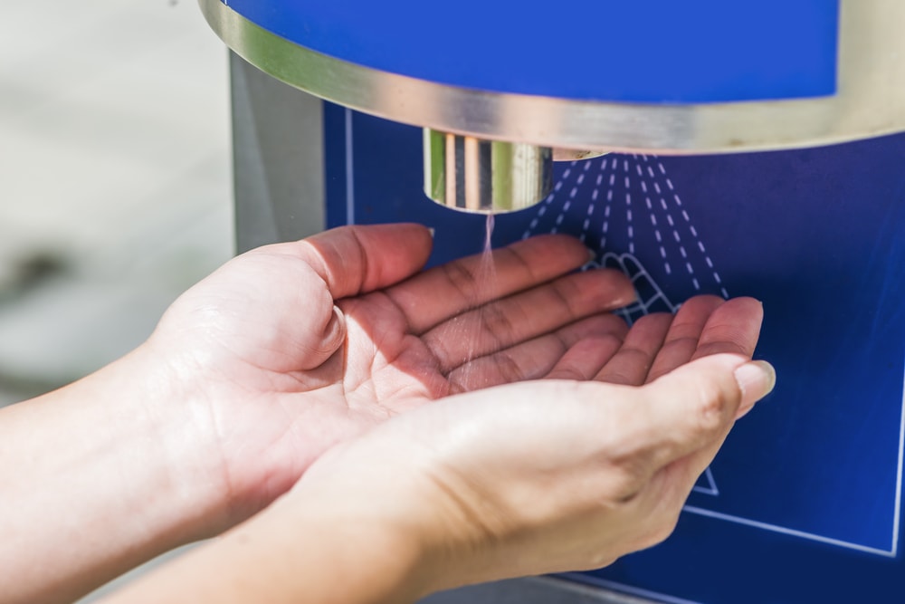 Foot-Activated Hand Sanitizer Dispensers