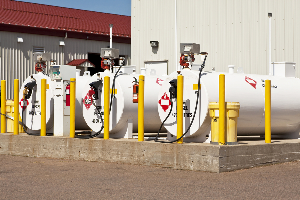 Water Indicating Paste can help to determine fuel purity in tanks like these